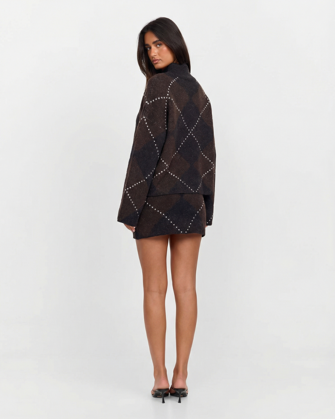 Amber | Cosy Knitted Mini Skirt Co-ord