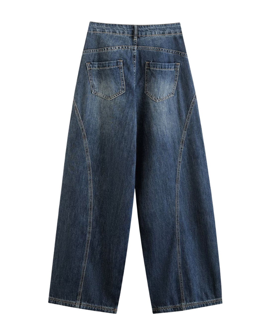 Thea | Wide Leg Jeans Dark Blue High Waisted Vintage