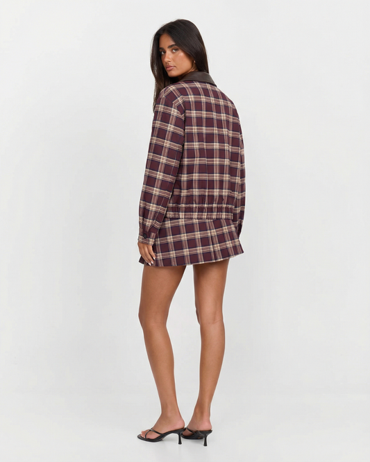 Poppy | Zip Jacket & Pleated Skirt Co-ord