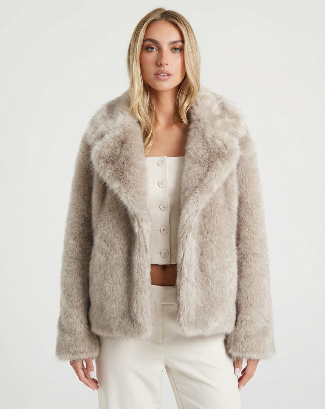 Freya | Winter Faux Fur Coat Fluffy
