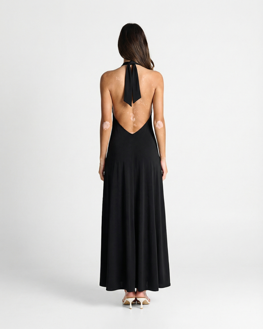 Xanthe | Summer Halter Neck Maxi Dress