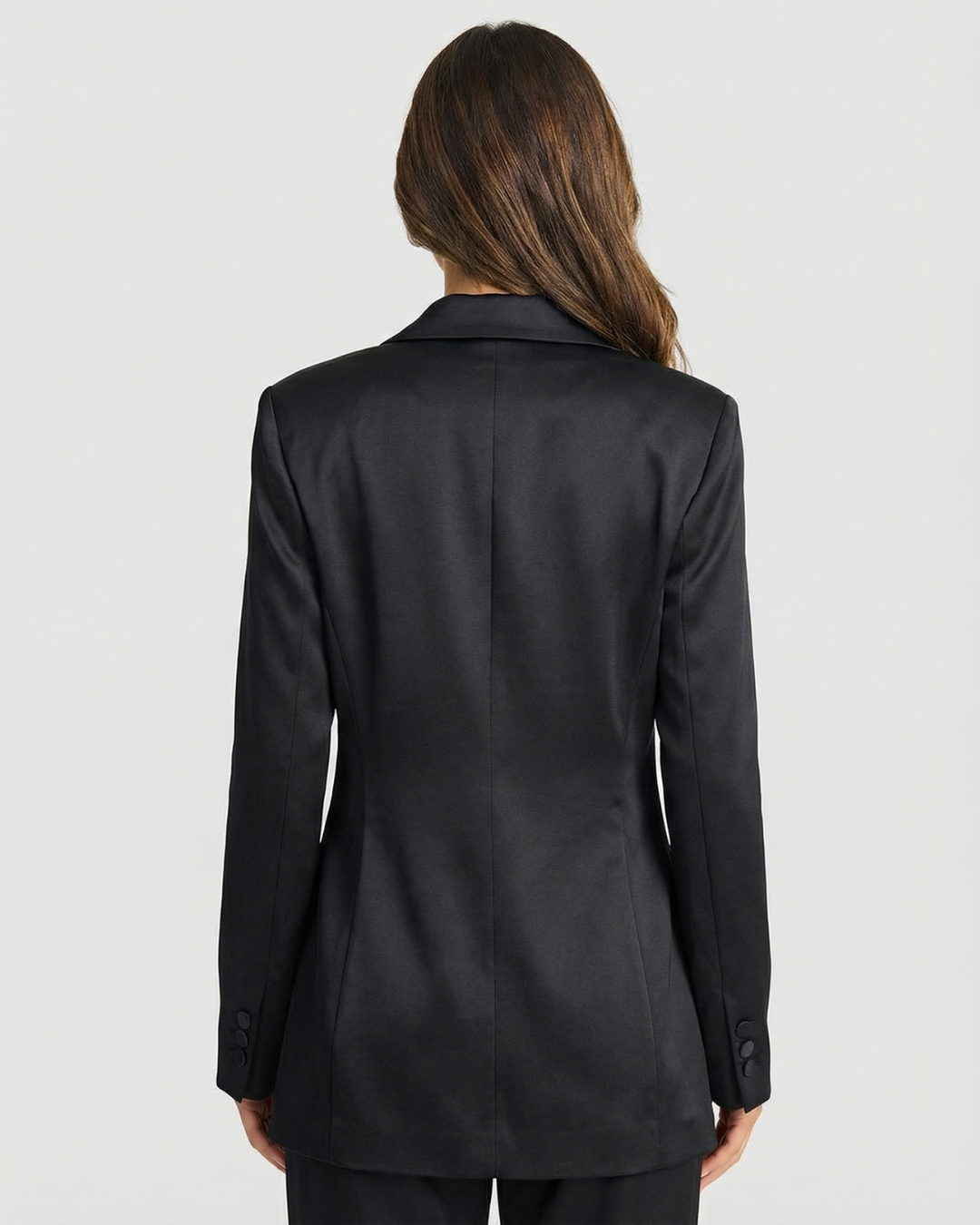 Thea | Oversized Black Blazer Long Sleeve Tailored