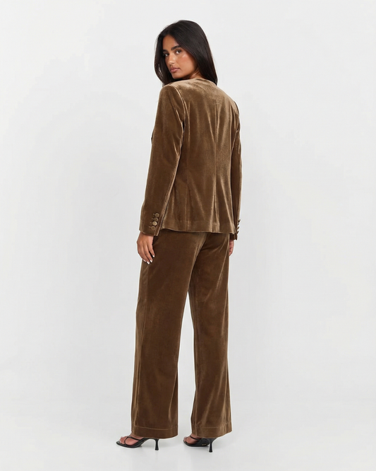 Sophia | Velvet Wide Leg Co-ord Set