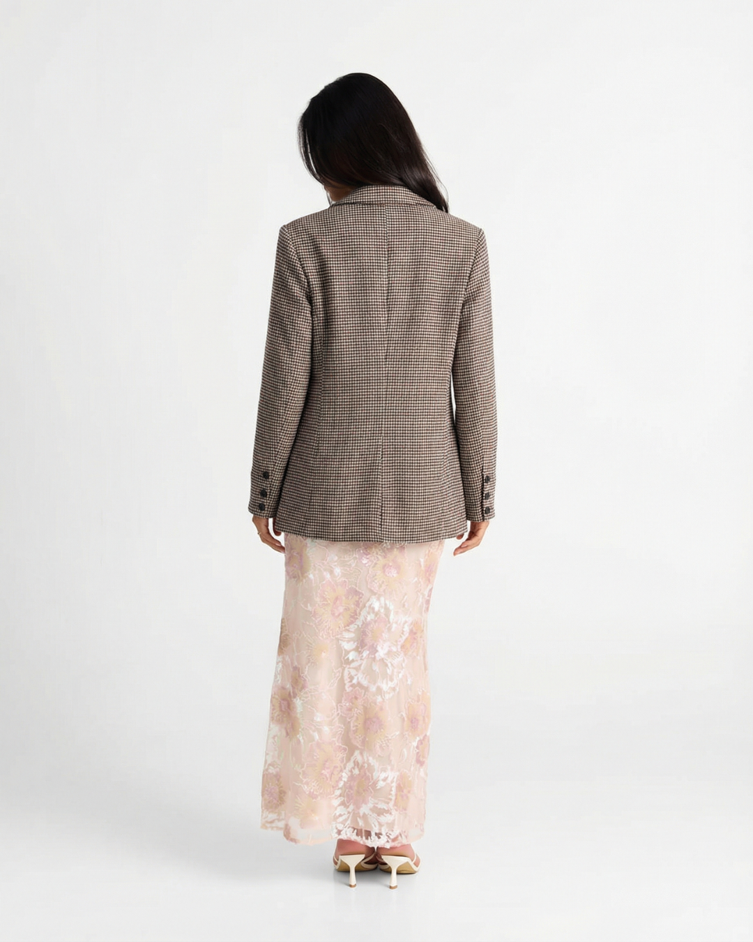 Mora | Oversized Houndstooth Blazer