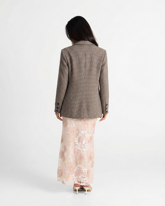Mora | Oversized Houndstooth Blazer