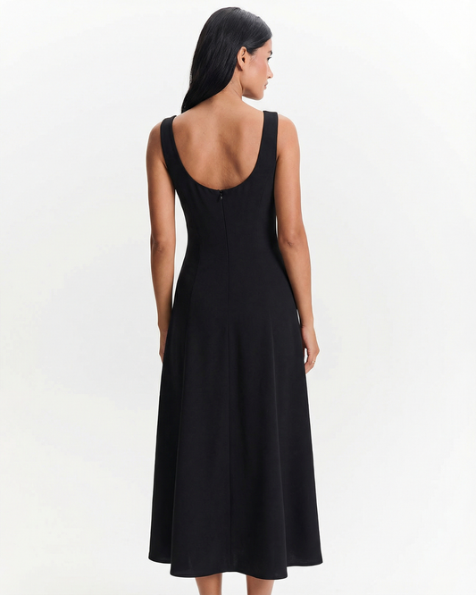 Alma | Elegant Square Neck Maxi Dress
