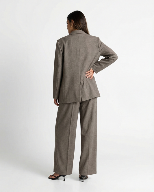 Aria | Smart Casual Beige Suit Double Breasted