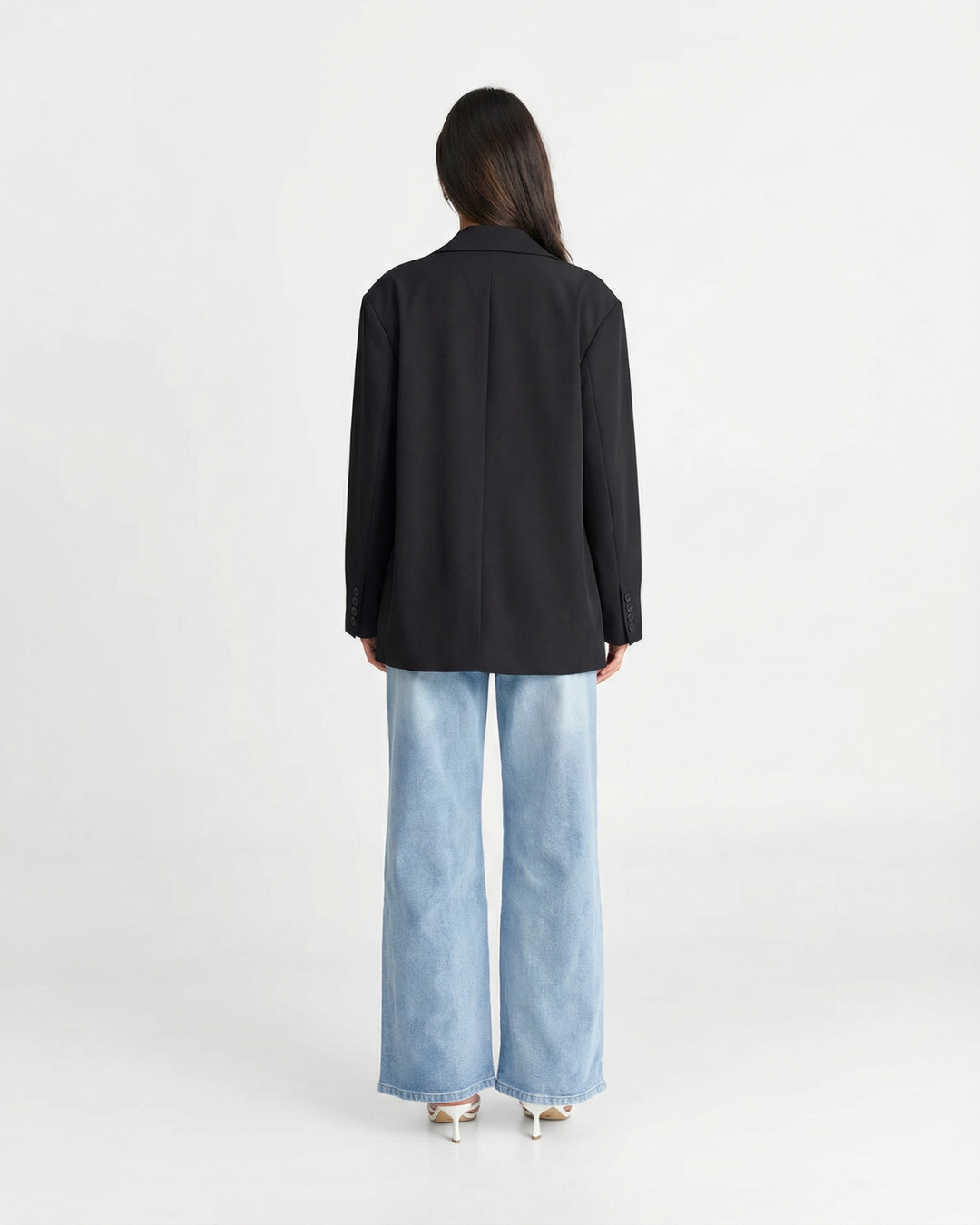 Vera | Oversized Blazer Black Single Breasted