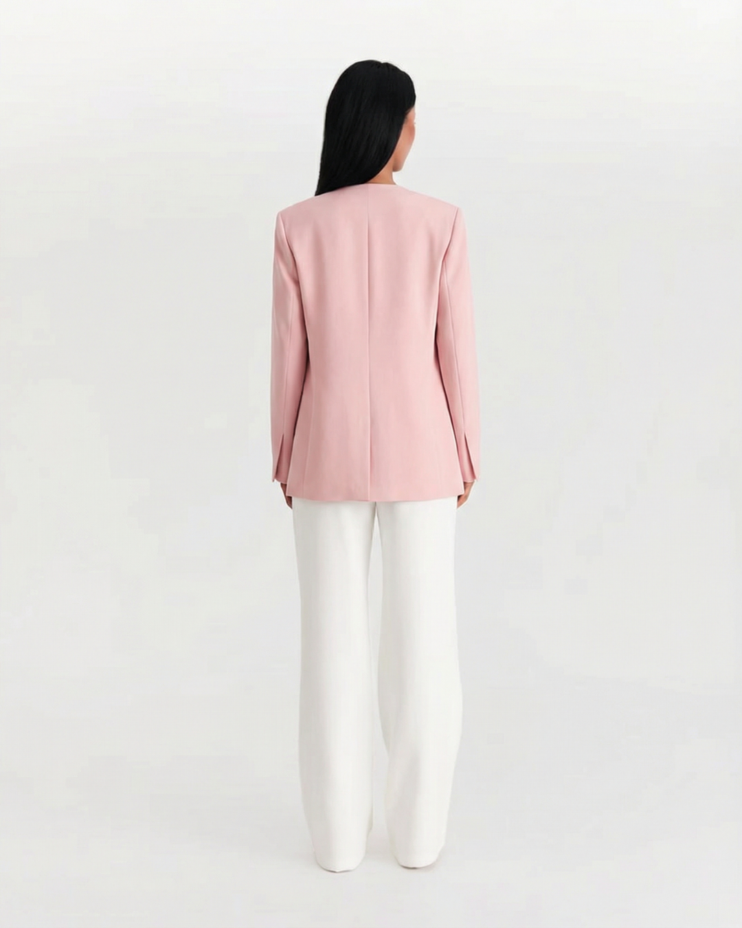 Fleur | Spring Double Breasted Blazer Pink