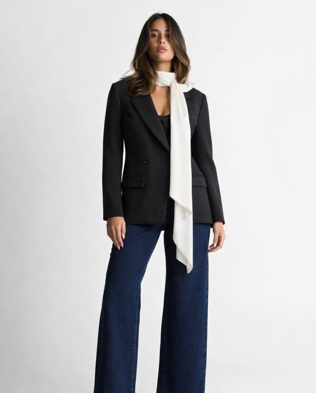 Vera | Tailored Black Blazer Long Sleeve Single Breasted