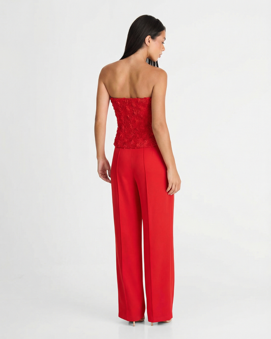 Scarlett | Floral Bandeau & Wide Leg Co-ord