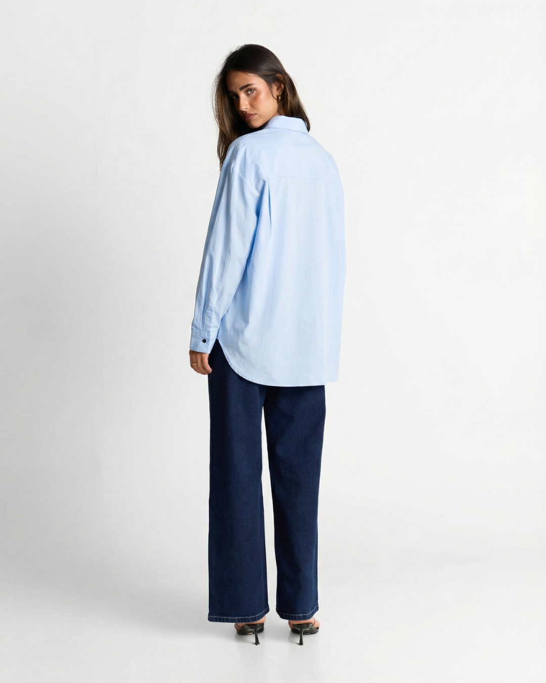 Skye | Casual Oversized Shirt Light Blue
