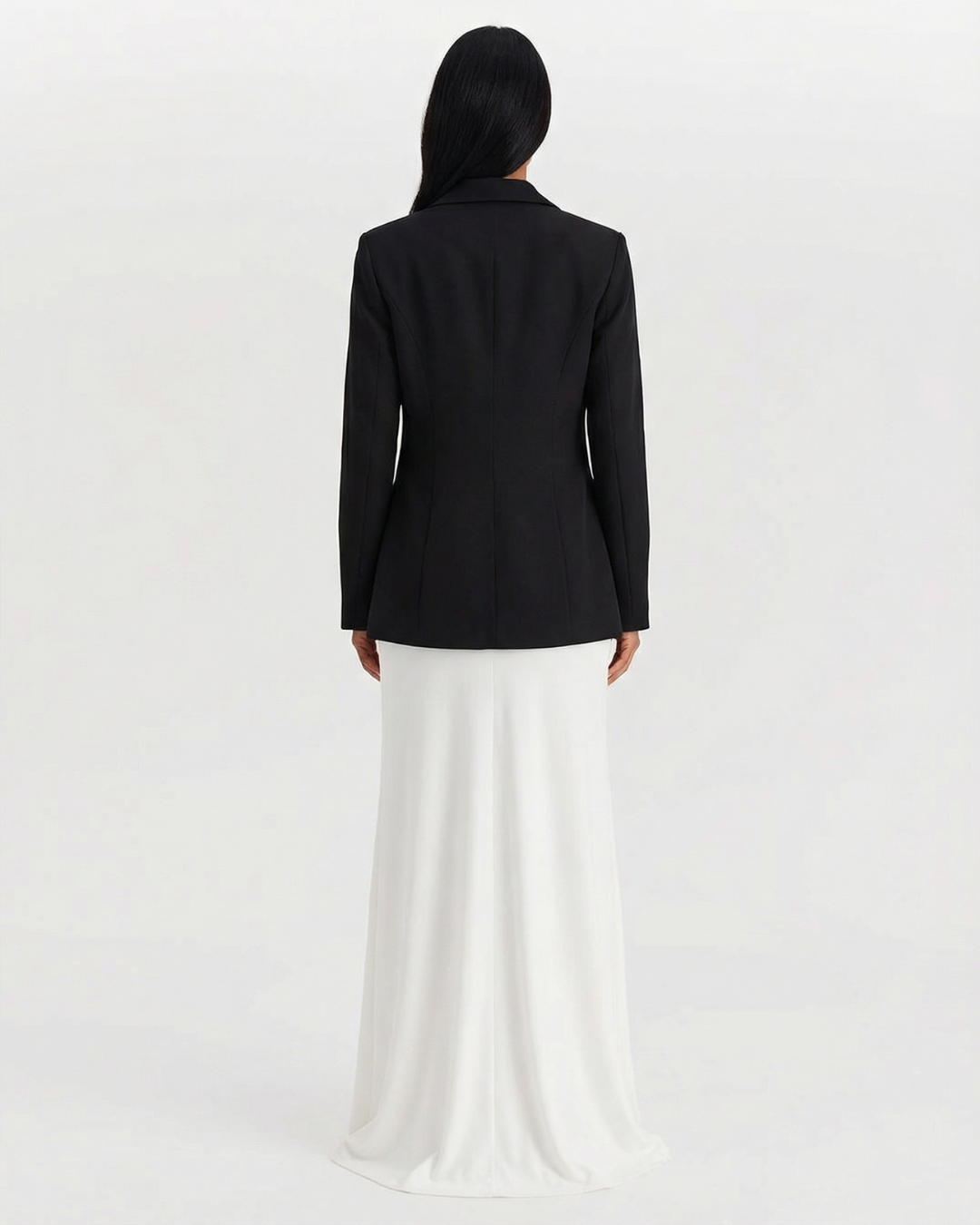 Vera | Oversized Black Blazer Double Breasted