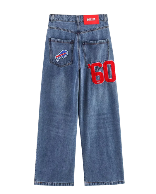 Margot | High Waisted Wide Leg Jeans Light Blue Straight Leg