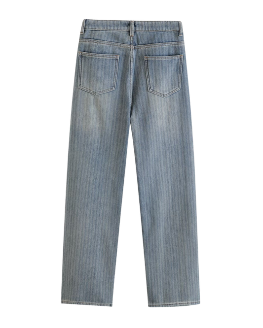 Margot | High Waisted Wide Leg Jeans Light Blue Straight Leg