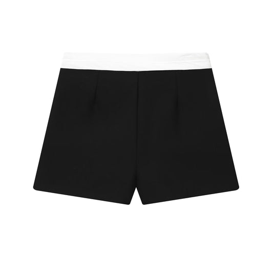 Finley | Black Shorts Mini Skort Wrap Detail