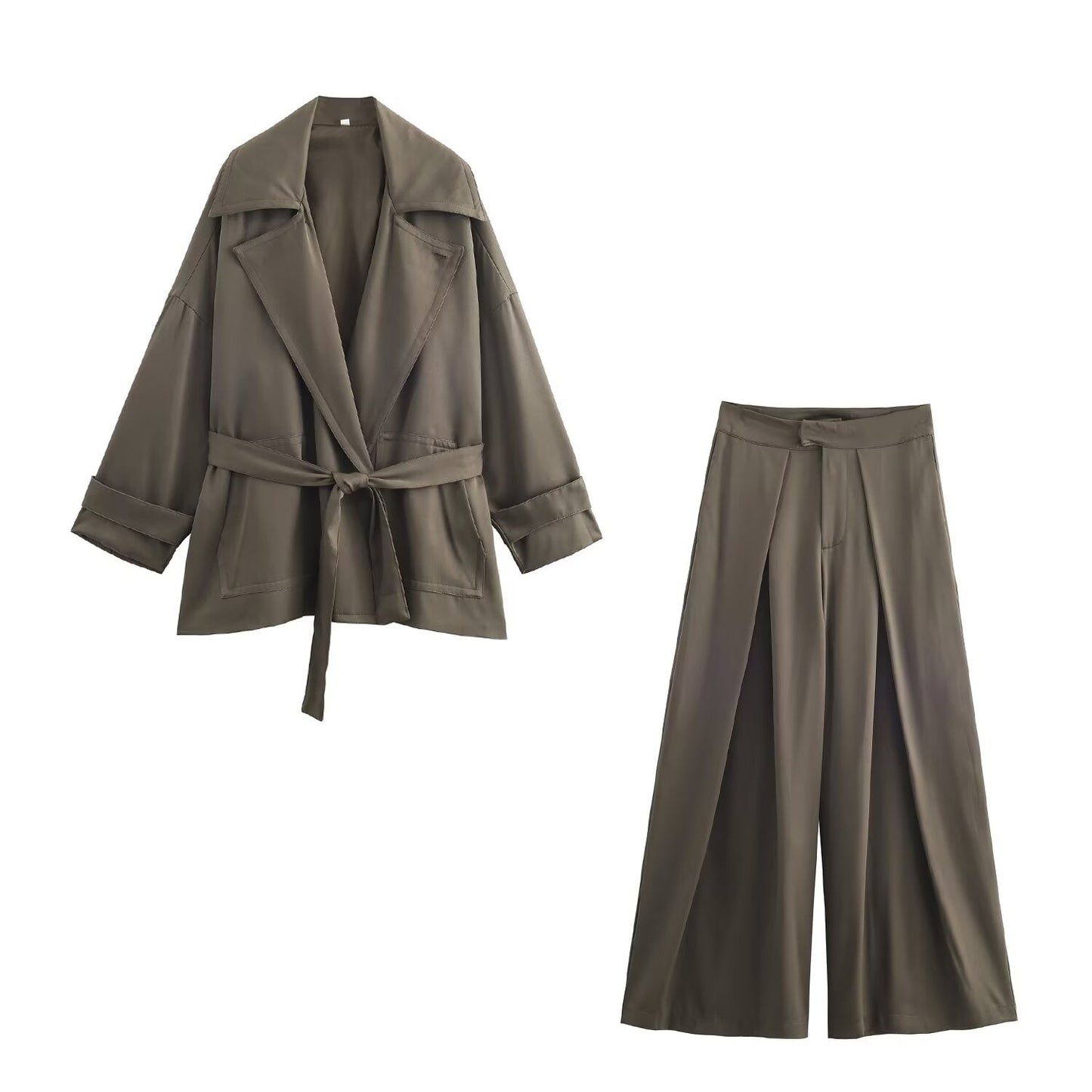 Imogen | Trench Style Wide Leg Co-ord