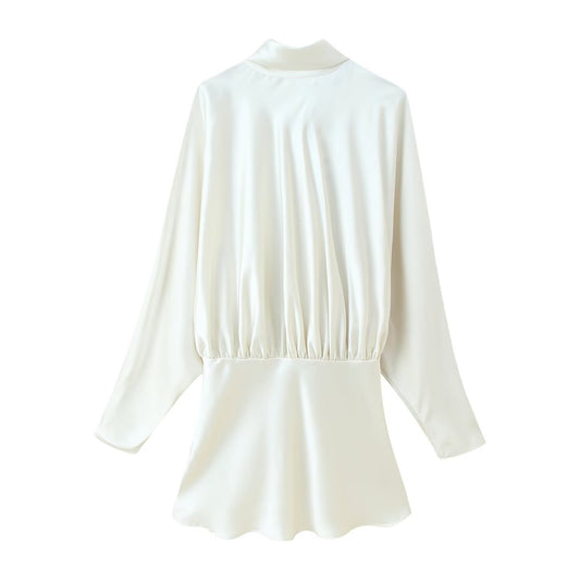 Greta | Elegant Midi Dress White