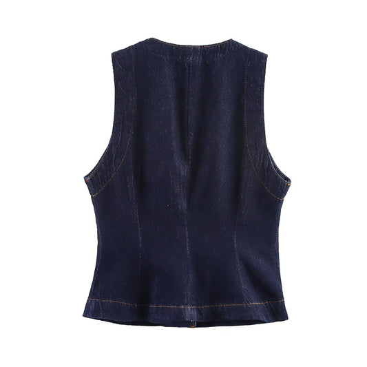 Mila | Denim Waistcoat & Jeans Co-ord