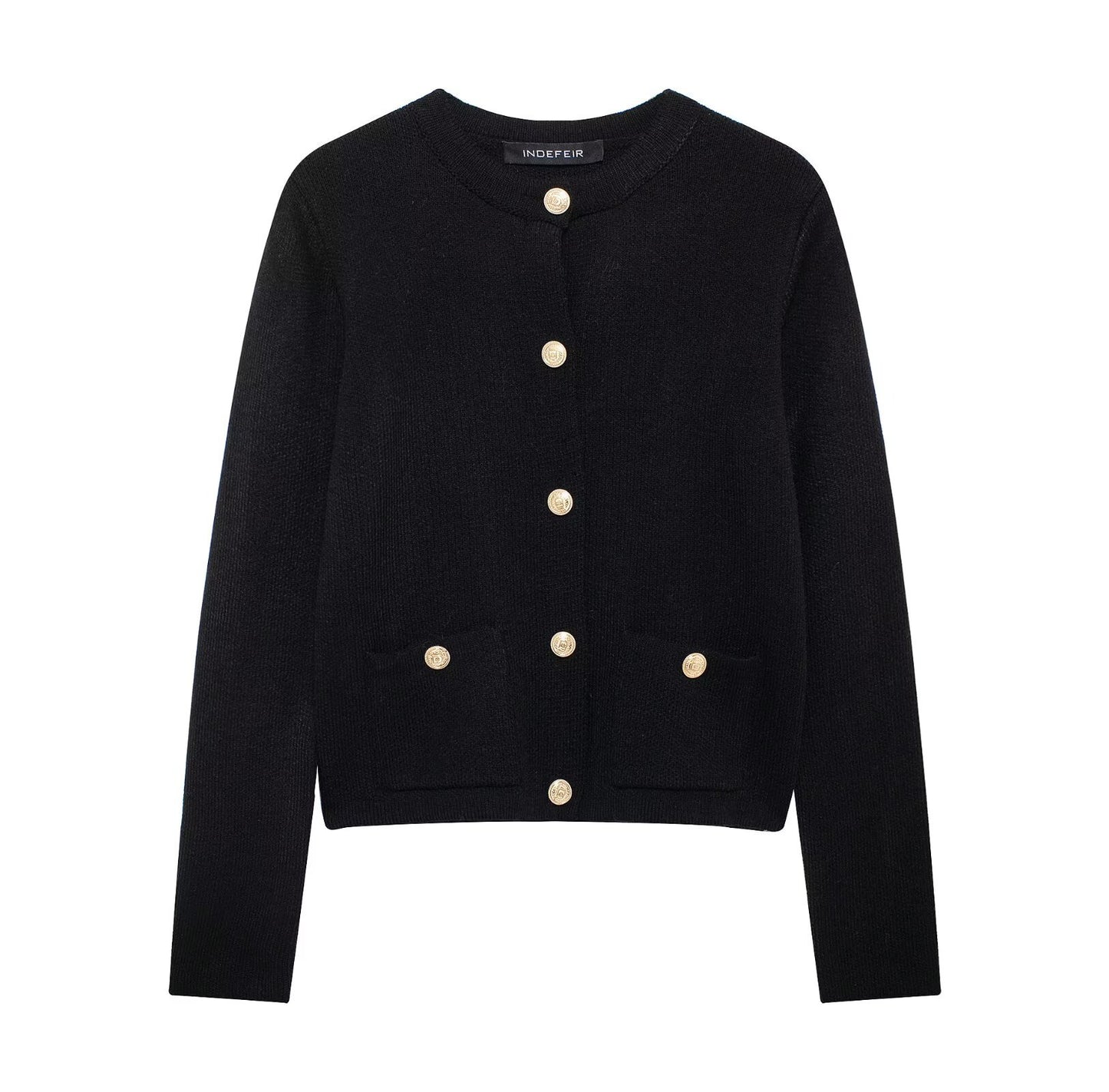 Nell | Autumn Tweed Jacket Purple Long Sleeve Cropped Collarless