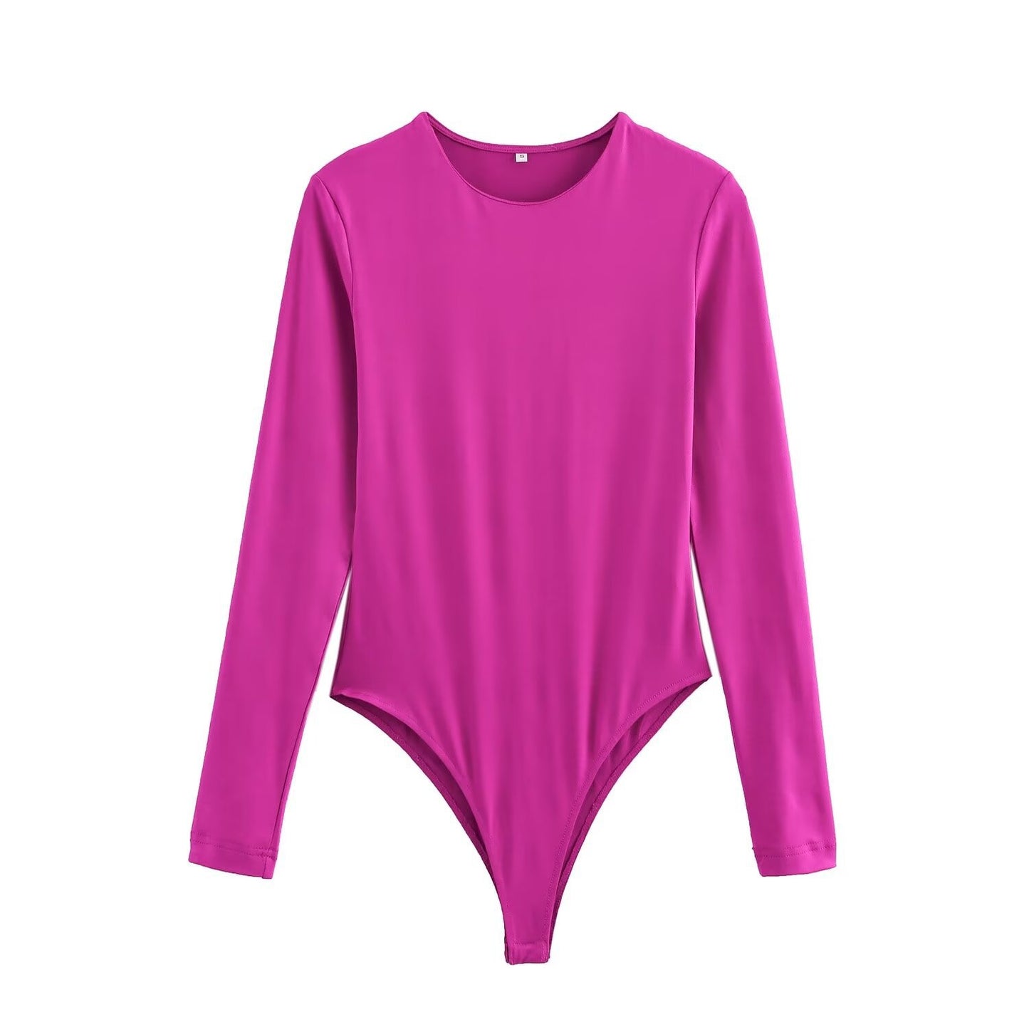 Etta | Long Sleeve Crop Top White Bodysuit Fitted