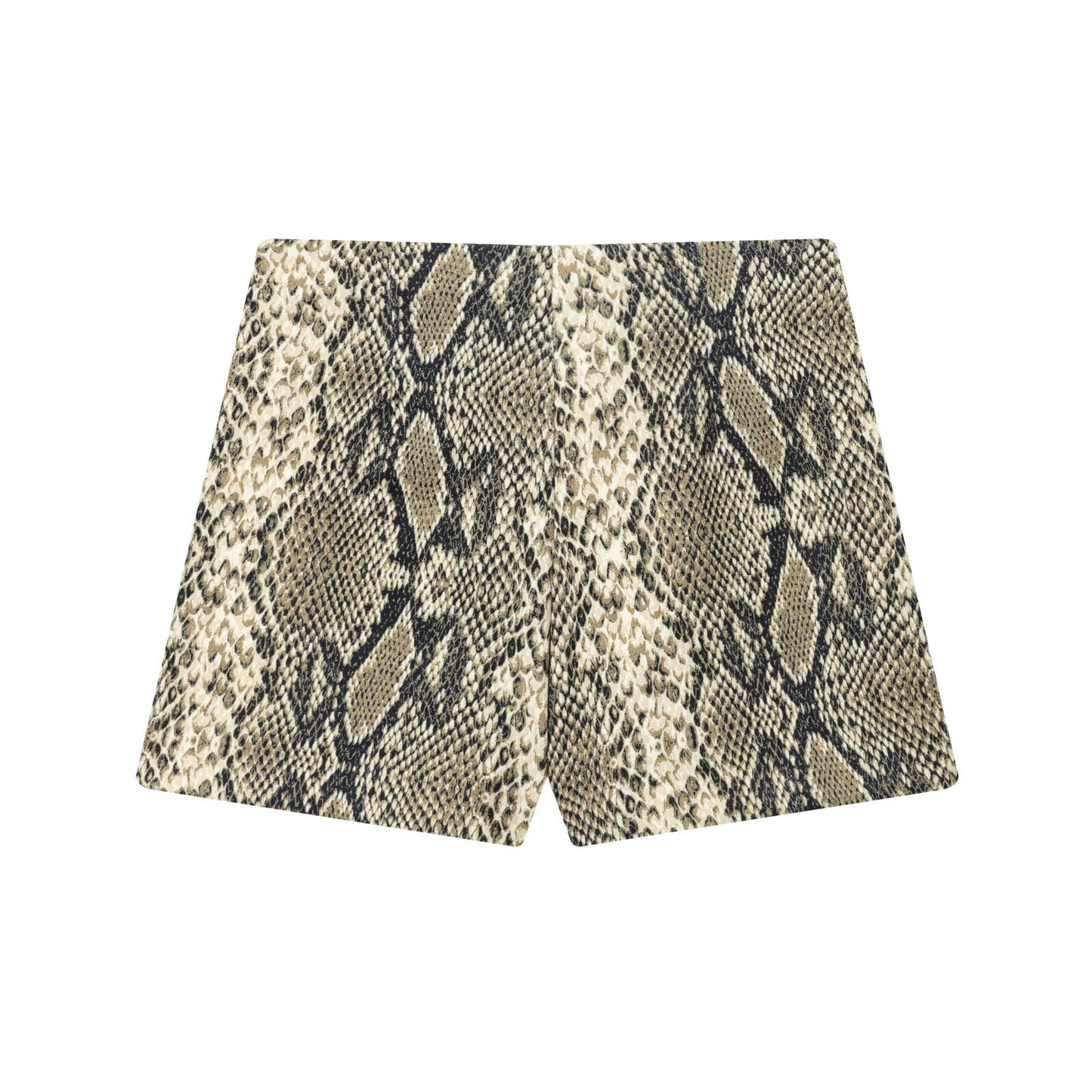 Vera | Leopard Print Mini Shorts Cream High Waisted