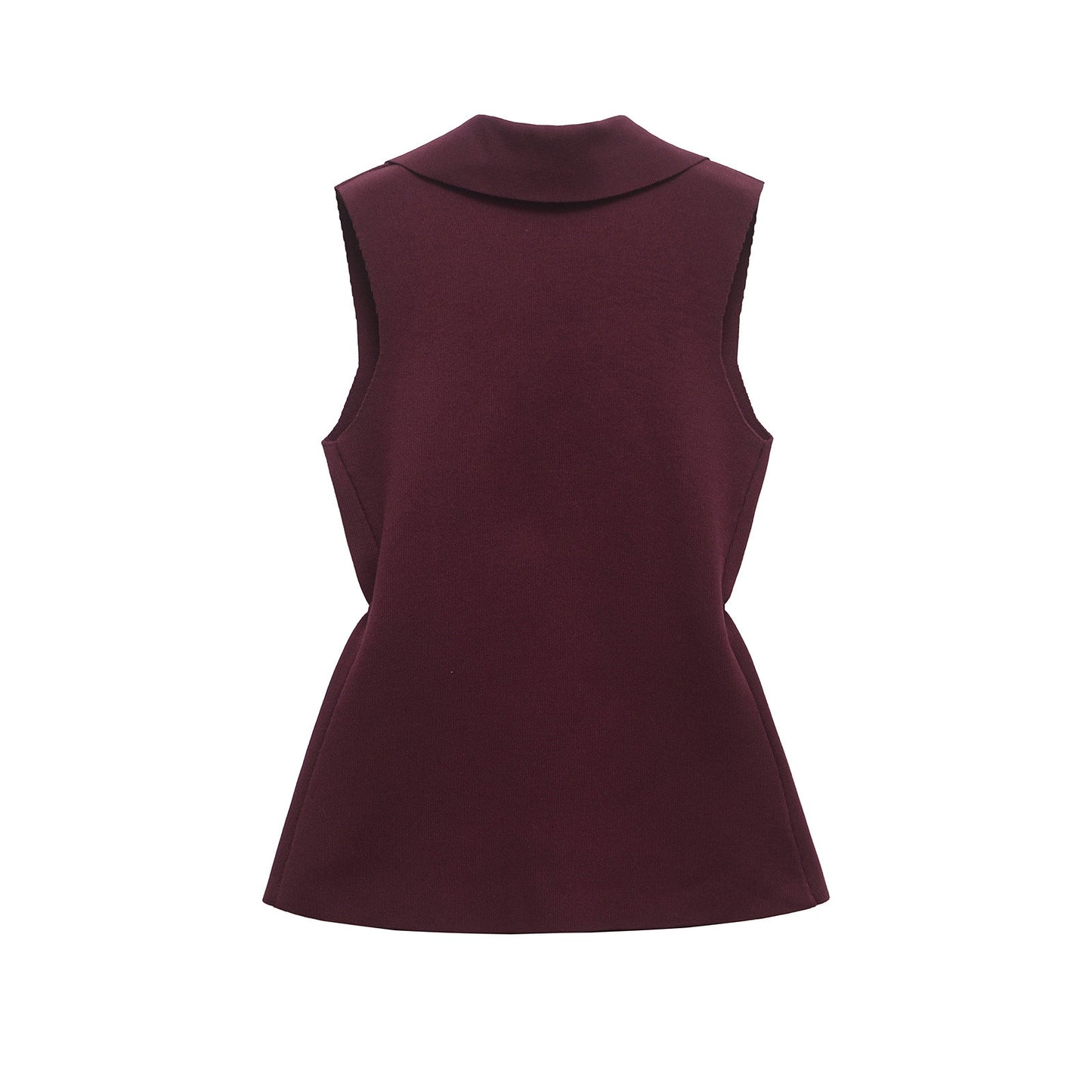 Sia | Sleeveless Blazer Purple Fitted Tailored Double Breasted