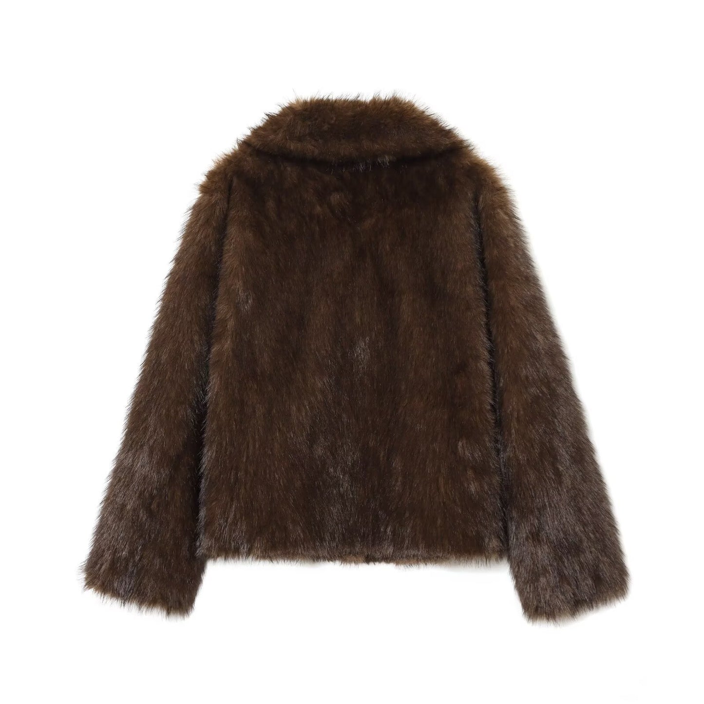 Sable | Winter Brown Faux Fur Jacket Plush