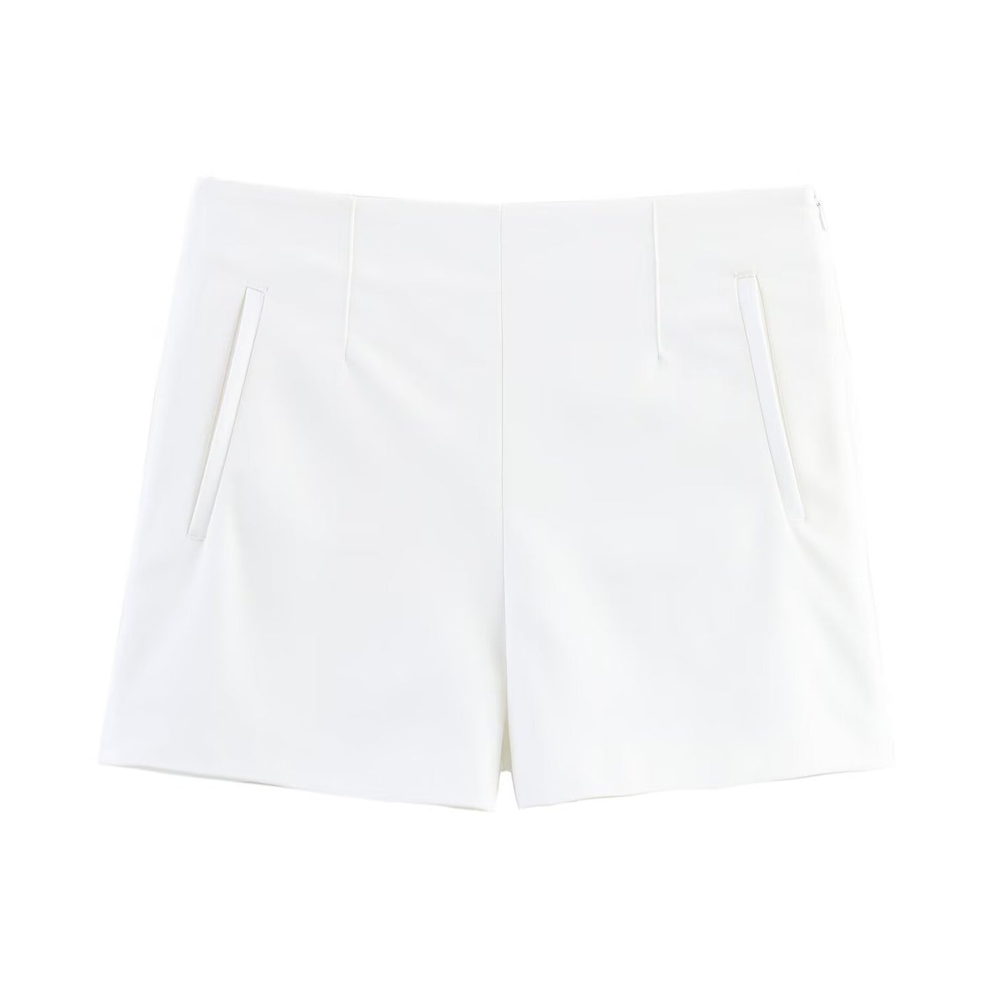 Thea | Tailored Shorts White High Waisted Smart Casual