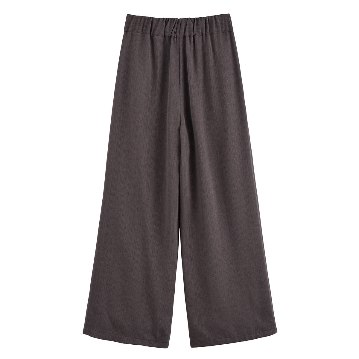 Thea | Wide Leg Tailored Trousers Grey Pleated