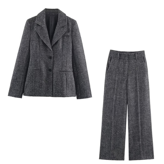 Nova | Winter Grey Suit Charcoal Tweed