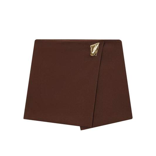 Freya | Snake Print Faux Leather Shorts Beige High Waisted Mini