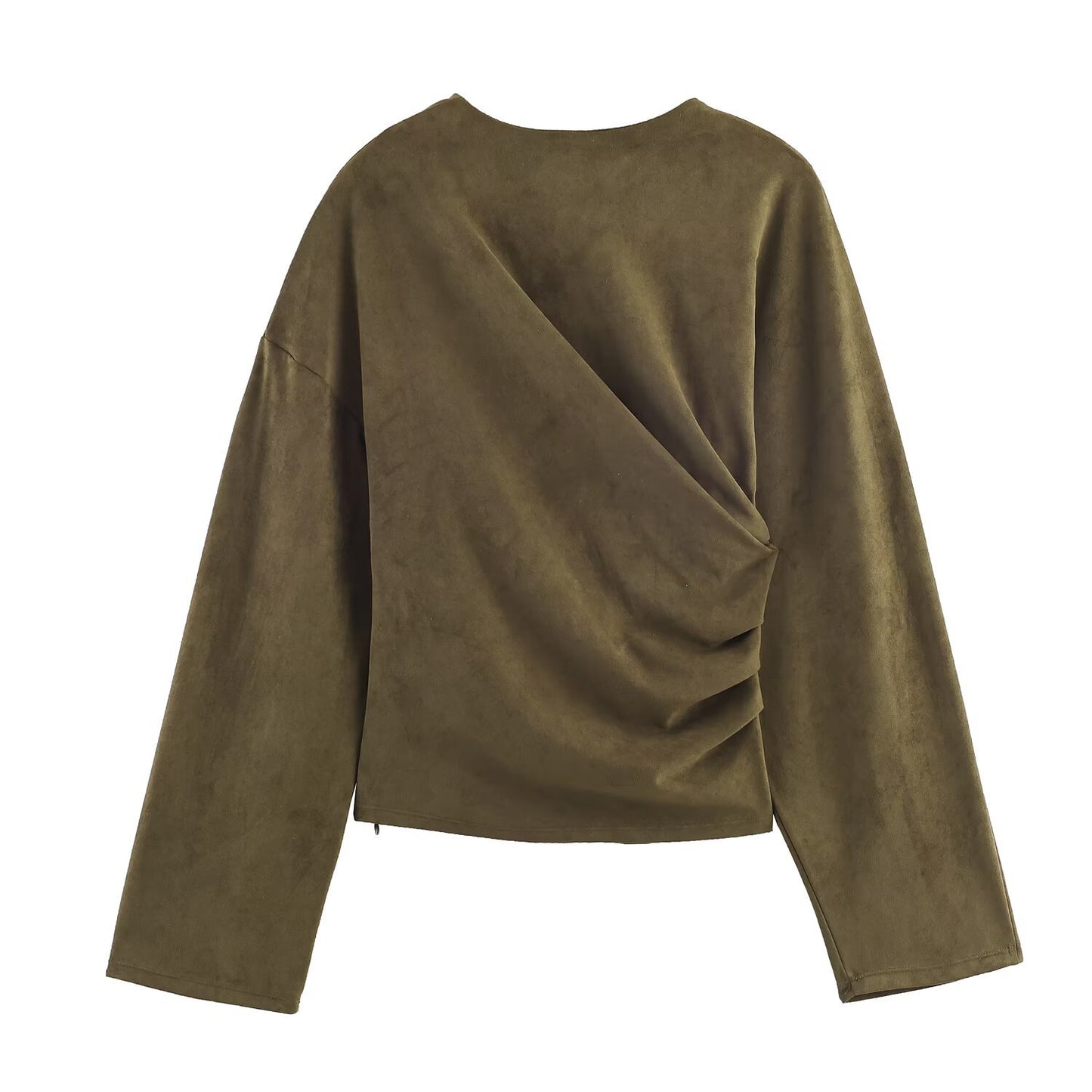 Harper | Army Green Suede Feel Two Piece Set