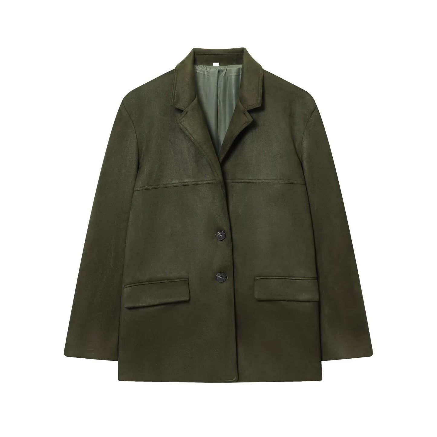 Sienna | Khaki Suede Blazer Co-ord Set