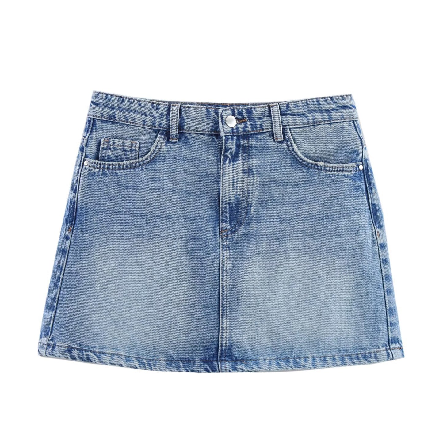 Isla | Denim Skirt Mini Light Blue High Waisted
