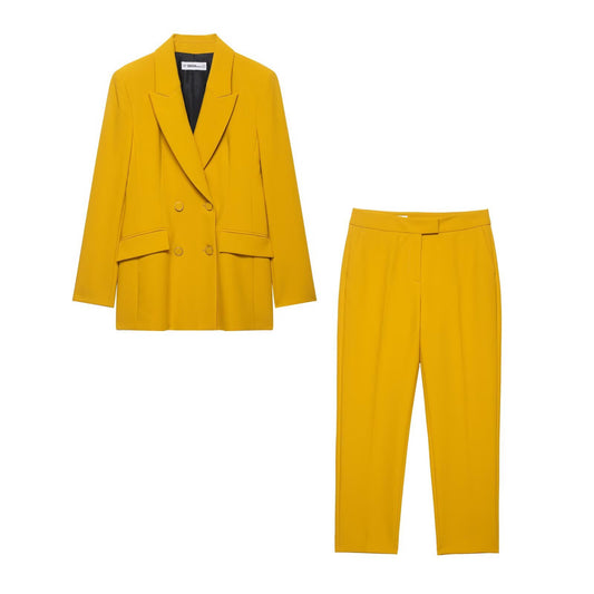 Sunny | Yellow Suit Double Breasted