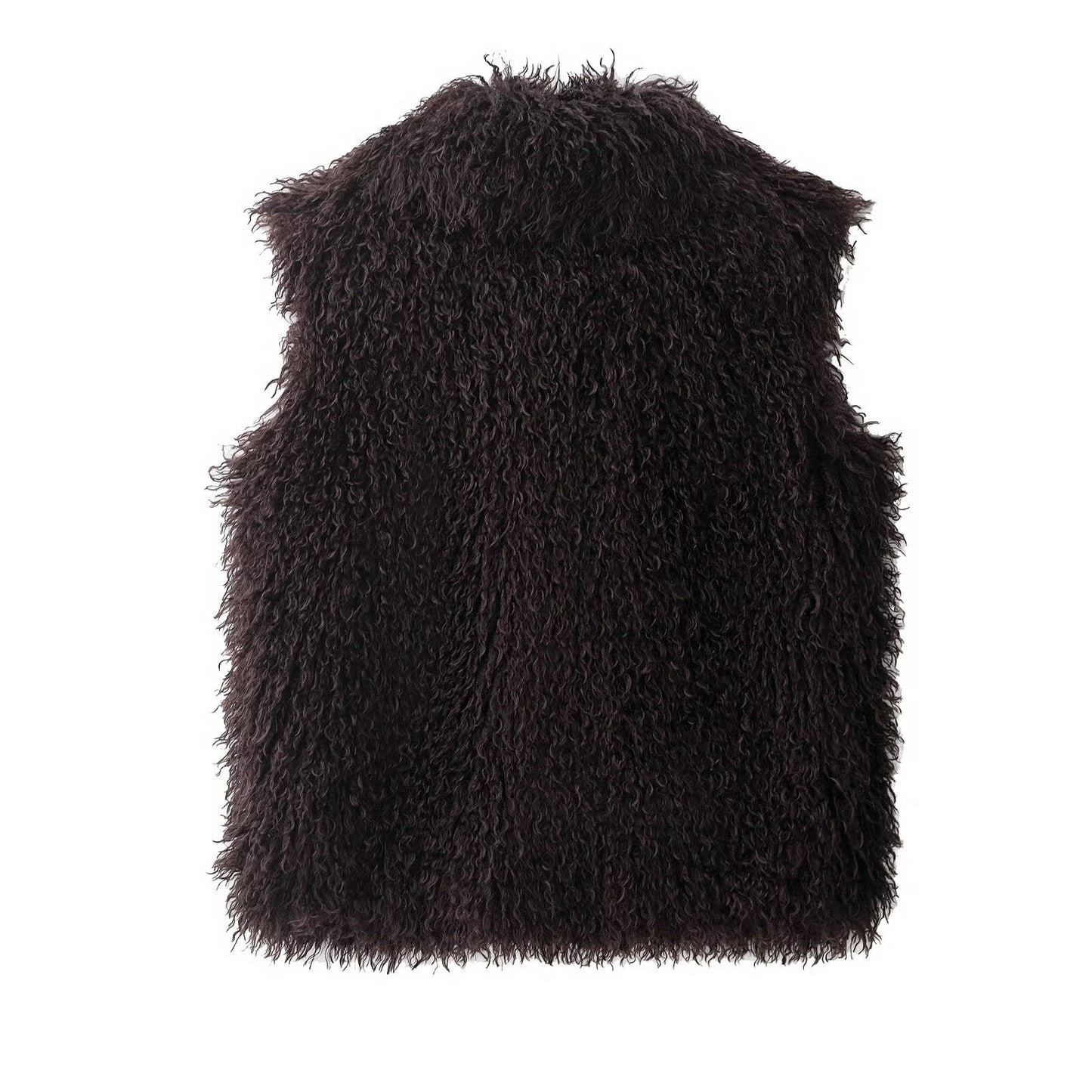 Coco | Casual Fluffy Faux Fur Jacket Brown