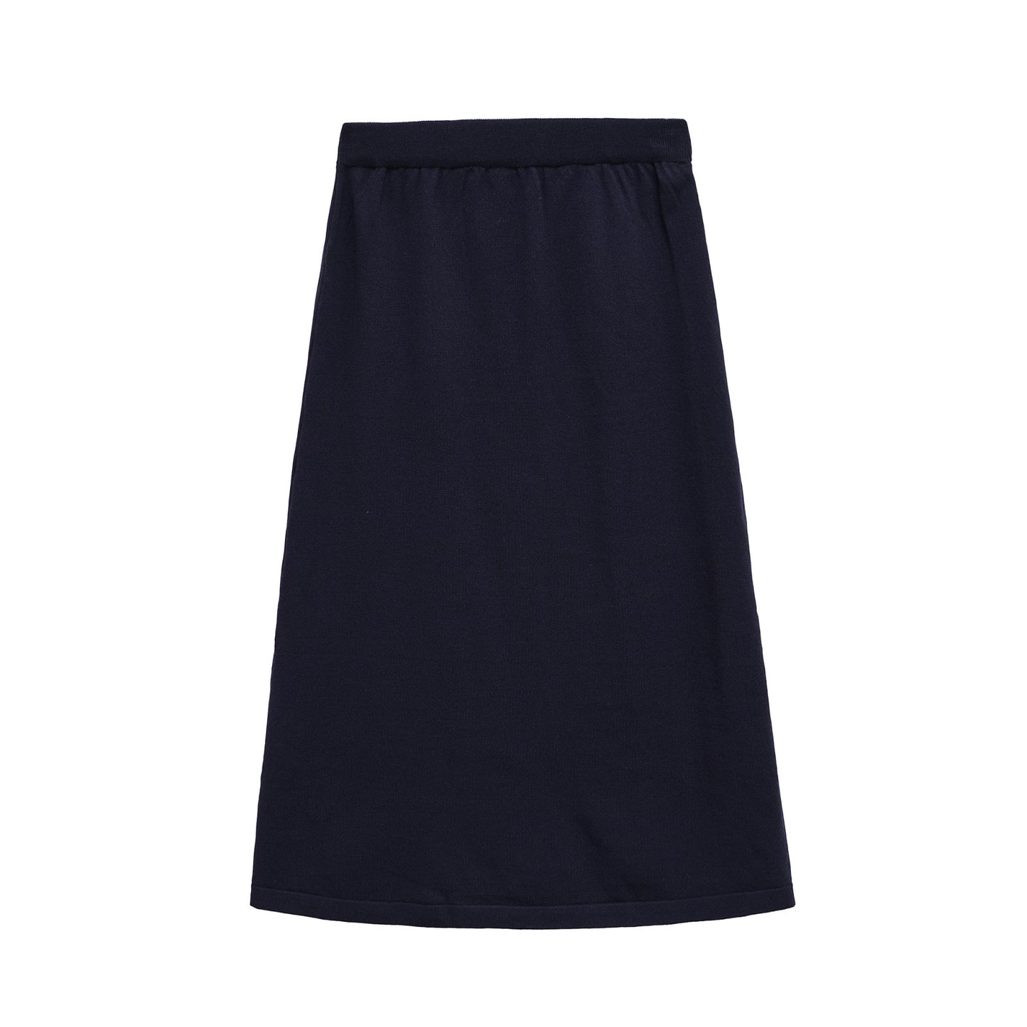 Ines | Midi Skirt Navy Quilted A Line Casual