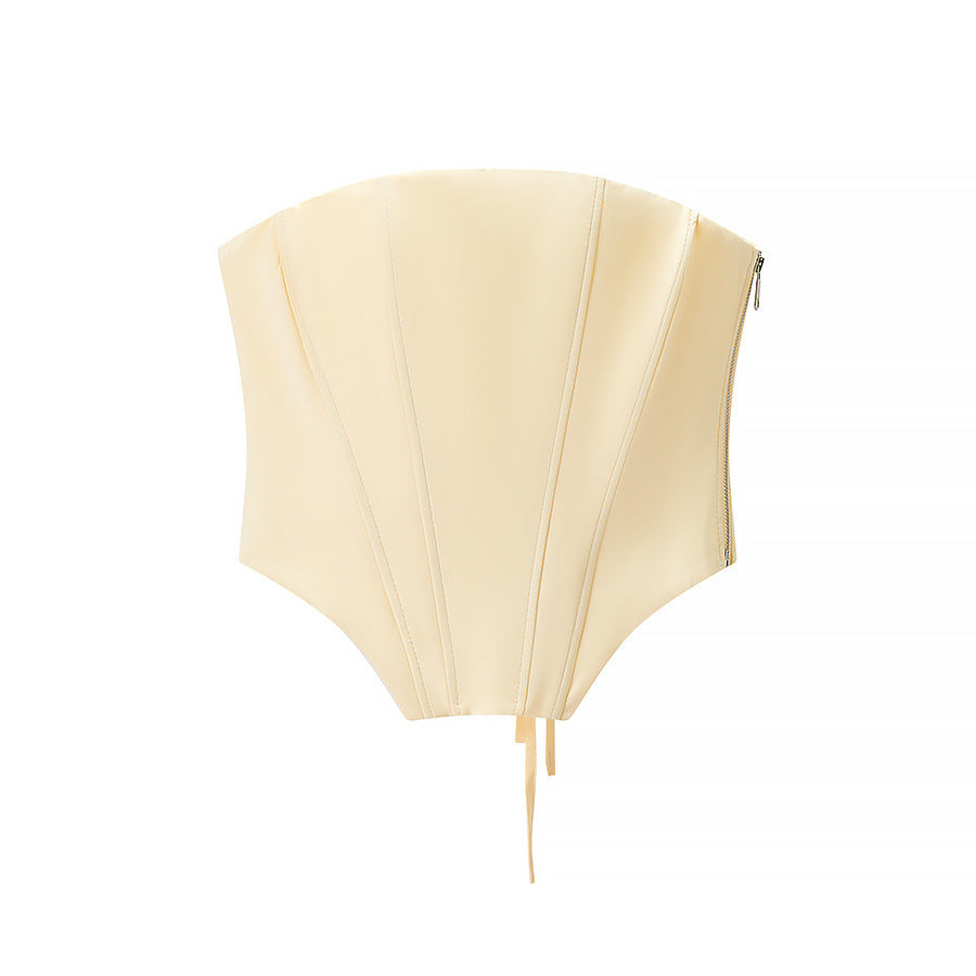 Florence | Yellow Corset & Cropped Blazer Set