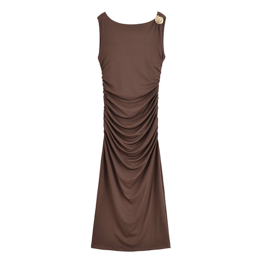 Sable | Elegant Ruched Maxi Dress