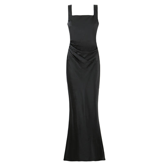 Tia | Elegant Satin Maxi Dress