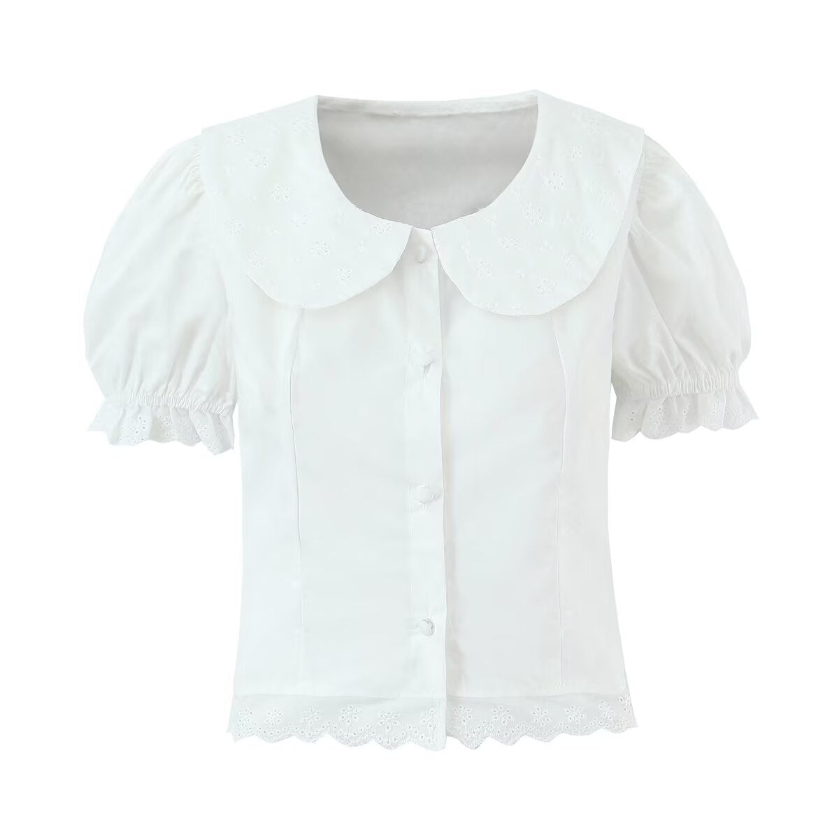 Daisy | White Puff Sleeve Co-ord