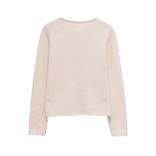 Liv | Cream Blouse Long Sleeve Oversized Cotton Relaxed Fit