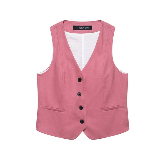 Lottie | Pink Waistcoat & Shorts Co-ord