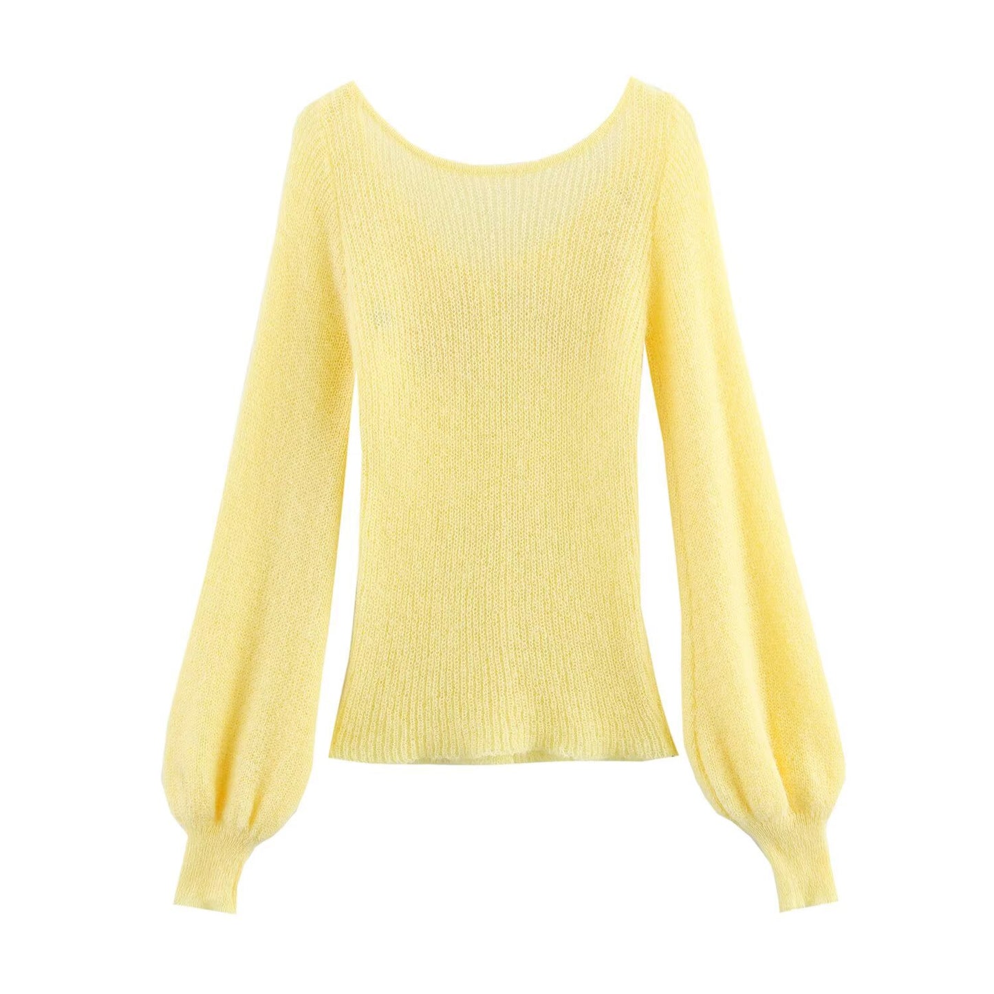 Thea | Coquette Button Front Knit Sweater Yellow Floral Applique V Neck