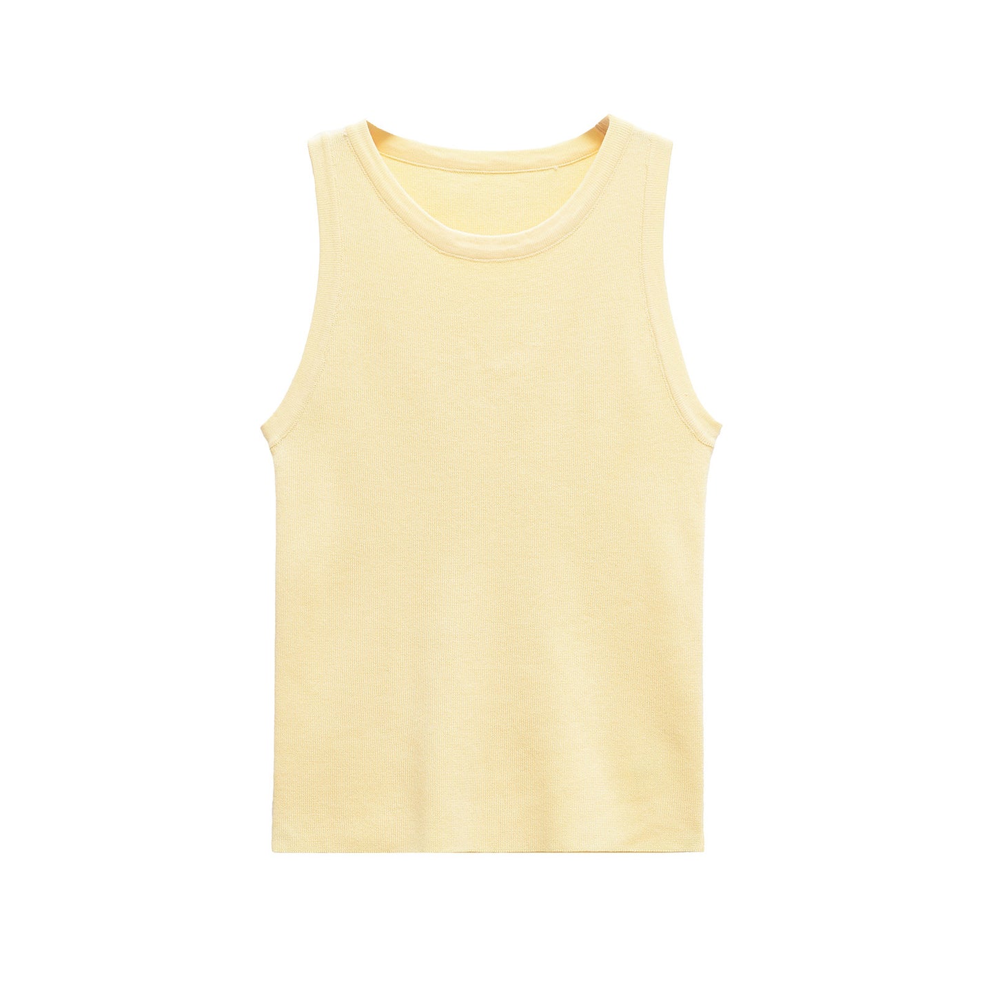 Sage | Summer Tank Top Pink Ribbed Sleeveless Fitted
