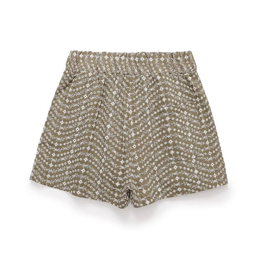 Maren | Pleated Shorts Sage Green High Waisted