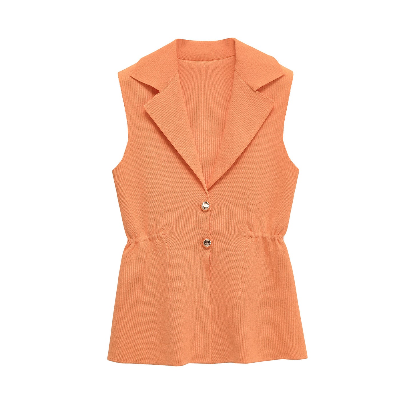 Sia | Sleeveless Blazer Purple Fitted Tailored Double Breasted