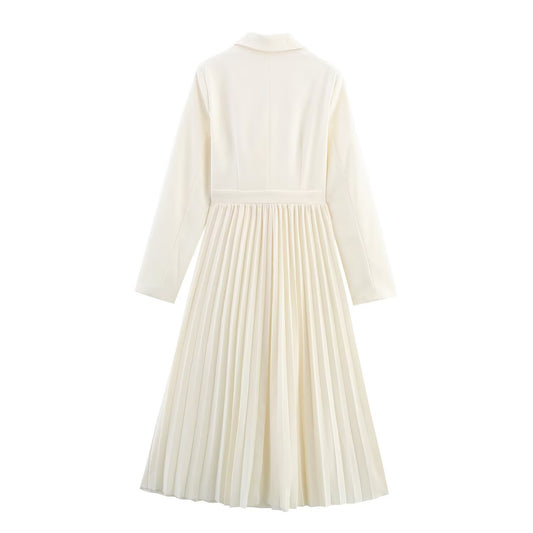 Camille | Elegant Pleated Blazer Dress