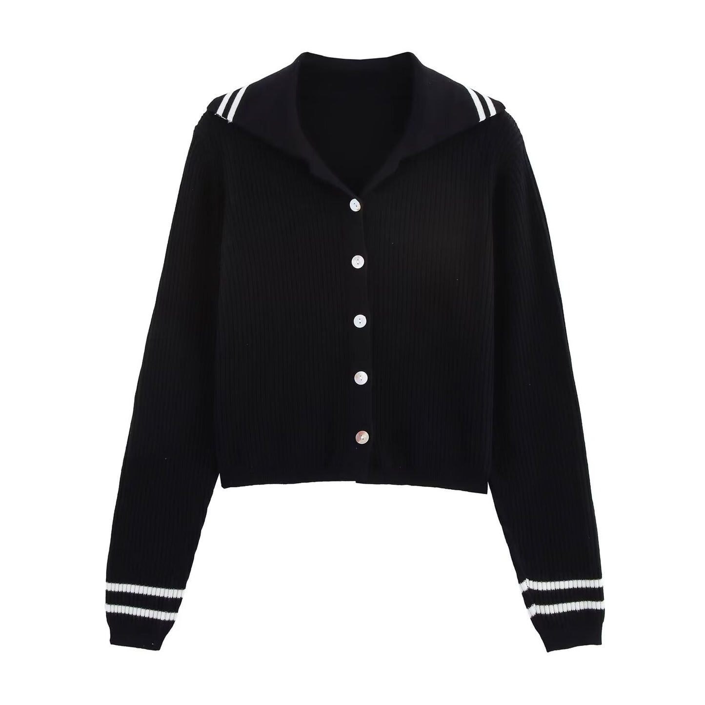 Thea | Ribbed Button Down Shirt Yellow Long Sleeve Collared